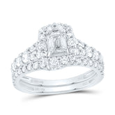 1 1/2CTW-DIA NKE 3/8CT-CEME BRIDAL SET SINGLE HALO